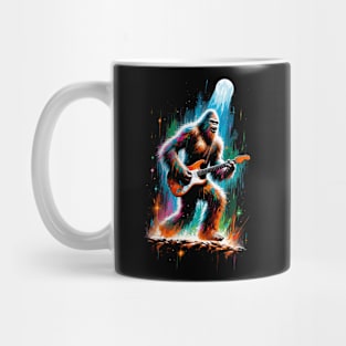 Guitar Sasquatch Bigfoot Rock Music Band Novelty Funny Sasquatch Mug